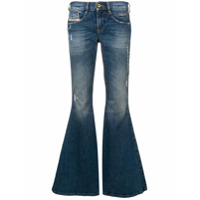 Diesel Calça jeans boca de sino - Azul