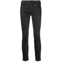 Diesel Calça jeans skinny cropped - Preto