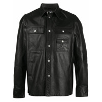Diesel Camisa de couro - Preto