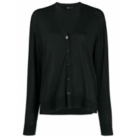 Diesel Cardigan com logo na manga - Preto