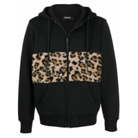 Diesel Jaqueta com zíper e capuz - Preto