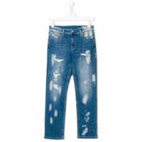 Diesel Kids Calça jeans slim - Azul