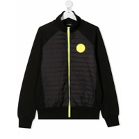 Diesel Kids Jaqueta com recortes - Preto