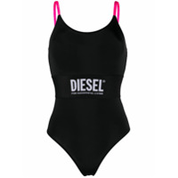 Diesel Maiô com estampa de logo - Preto