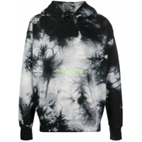 Diesel Moletom tie-dye com capuz - Preto
