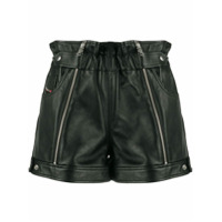 Diesel Short com zíper - Preto