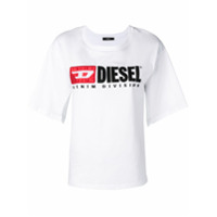 Diesel split-sleeve logo T-shirt - Branco