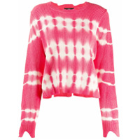 Diesel Suéter com estampa tie-dye - Rosa