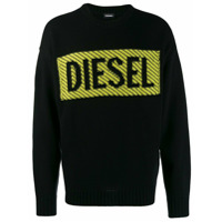 Diesel Suéter com logo 3D - Preto