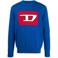 Diesel Suéter com logo - Azul