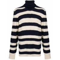 Diesel Suéter gola alta com listras - Azul