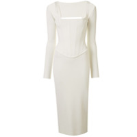 Dion Lee Vestido Pointelle - Branco