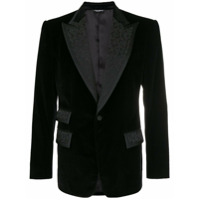 Dolce & Gabbana Blazer com bordado - Preto