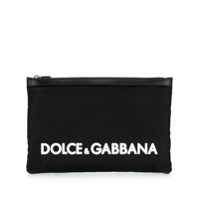 Dolce & Gabbana Bolsa clutch com logo - Preto