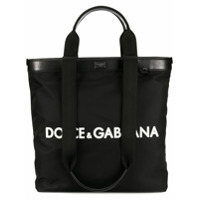 Dolce & Gabbana Bolsa tote com logo - Preto
