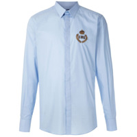 Dolce & Gabbana Camisa com bordado - Azul