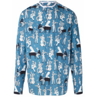 Dolce & Gabbana Camisa com estampa - Azul