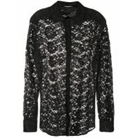 Dolce & Gabbana Camisa com renda - Preto