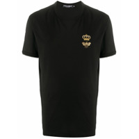 Dolce & Gabbana Camiseta com bordado - Preto