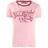 Dolce & Gabbana Camiseta com estampa - Rosa