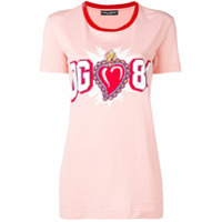 Dolce & Gabbana Camiseta com logo - Rosa