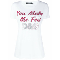 Dolce & Gabbana Camiseta com slogan - Branco
