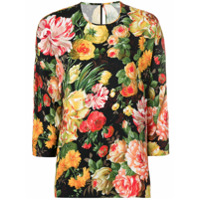 Dolce & Gabbana Camiseta floral - Preto