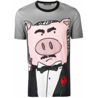 Dolce & Gabbana Camiseta 'Sicily Pig' - Cinza