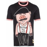 Dolce & Gabbana Camiseta 'Sicily Pig' - Preto