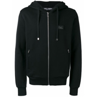Dolce & Gabbana drawstring zip hoodie - Preto