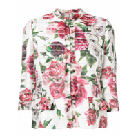 Dolce & Gabbana Jaqueta cropped floral - Rosa