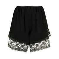 Dolce & Gabbana lace-trim shorts - Preto