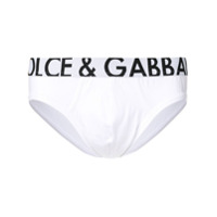 Dolce & Gabbana logo band briefs - Branco