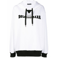 Dolce & Gabbana logo print hoodie - Branco