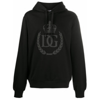 Dolce & Gabbana logo print hoodie - Preto