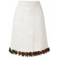 Dolce & Gabbana Saia reta em tweed - Branco