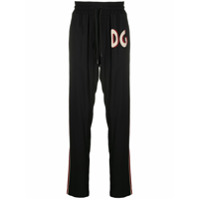 Dolce & Gabbana slogan track pants - Preto