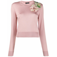 Dolce & Gabbana Suéter com bordado - Rosa