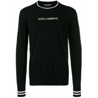 Dolce & Gabbana Suéter com logo - Preto