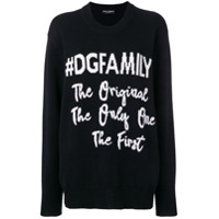 Dolce & Gabbana Suéter #DGFAMILY - Preto