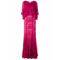 Dolce & Gabbana Vestido longo rendado - Rosa