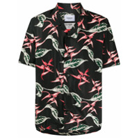 Dondup Camisa com estampa tropical - Preto
