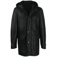 Dondup flap-pocket hooded coat - Preto