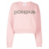 Dondup long-sleeve branded T-shirt - Rosa