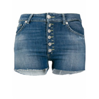 Dondup Short jeans Mila com vazado - Azul