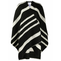 Dondup striped cardi-coat - Preto