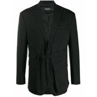 Dsquared2 Blazer com cinto e bolsos - Preto