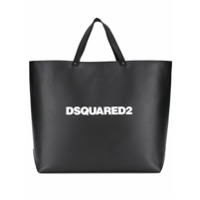 Dsquared2 Bolsa tote com logo - Preto