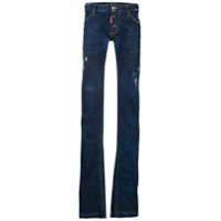 Dsquared2 bootcut distressed jeans - Azul