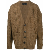 Dsquared2 button-front cardigan - Marrom